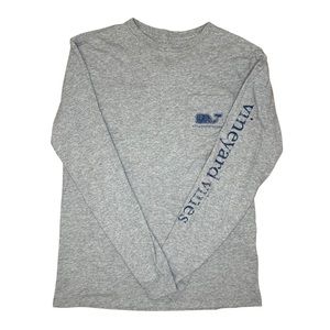 Vineyard Vines Men's Grey Longsleeve Shirt